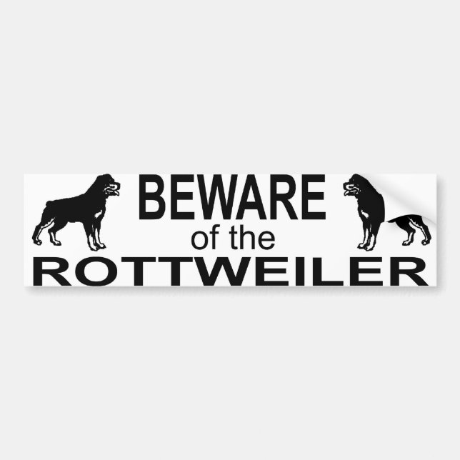 Rottweiler-dekalpapper Bildekal (Framsidan)