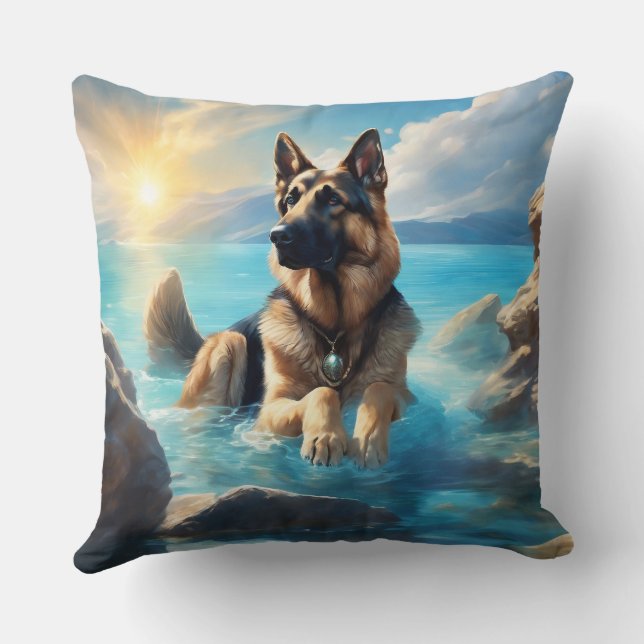 Rottweiler Dekorativ kudde (Baksida)