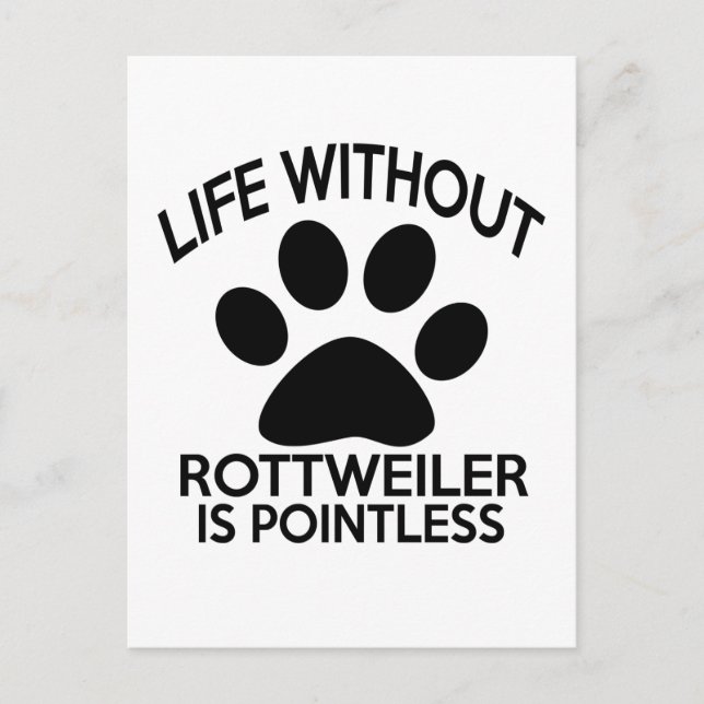 ROTTWEILER DESIGNS VYKORT (Framsida)