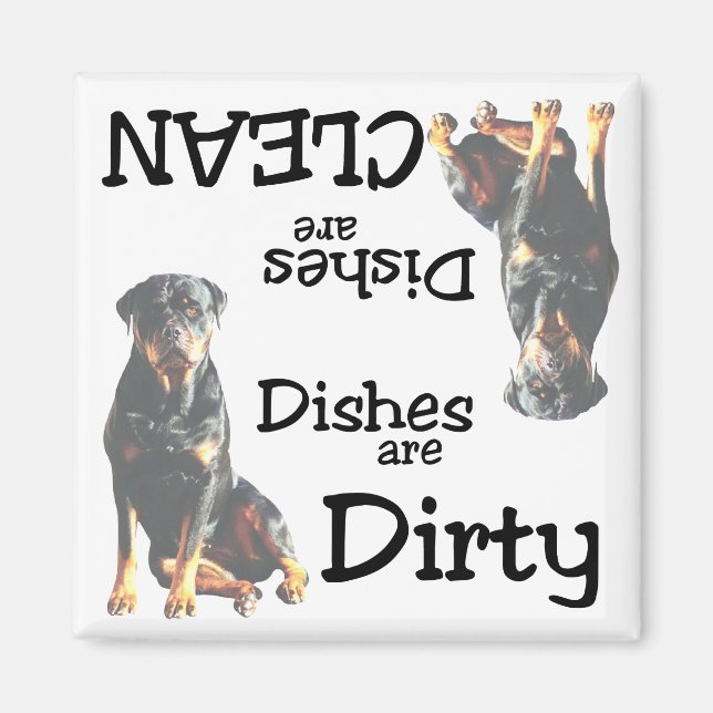 Rottweiler Dishwasher Magnet (Framsidan)