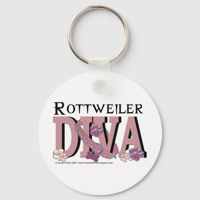 Rottweiler DIVA Nyckelring (Framsida)