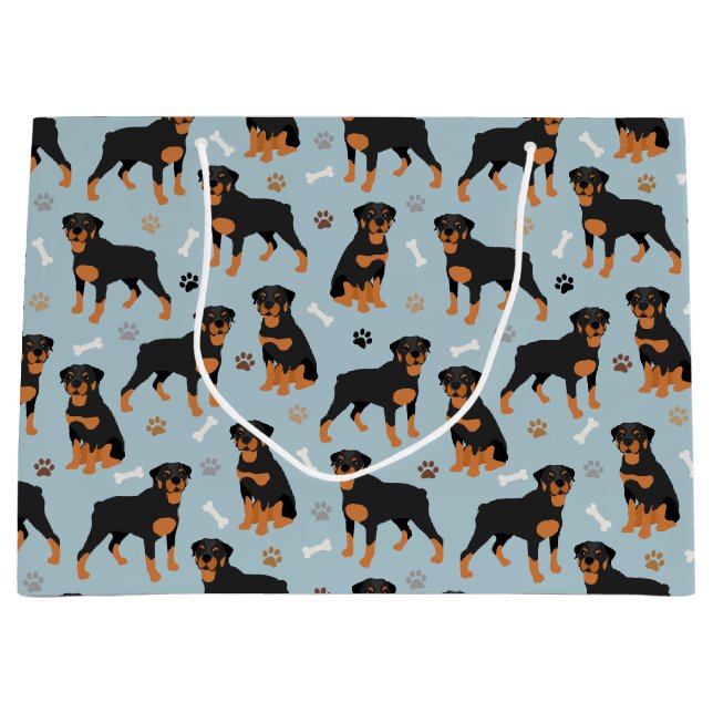 Rottweiler Dog Bones and Paws (Framsidan)