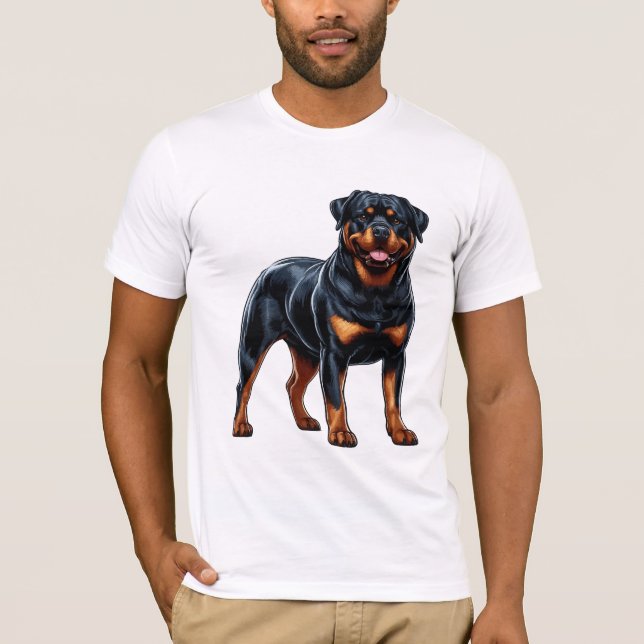 Rottweiler Dog Breed T Shirt (Framsida)