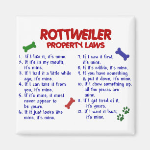 ROTTWEILER-egendomlagar 2 Magnet