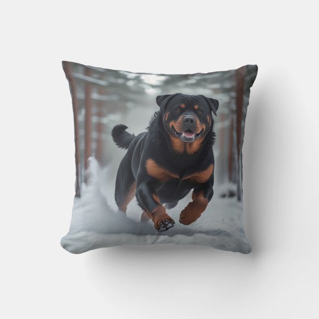 Rottweiler Elegant Dekorativ kudde (Framsida)
