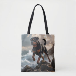Rottweiler Elegant Tote Bag Tygkasse