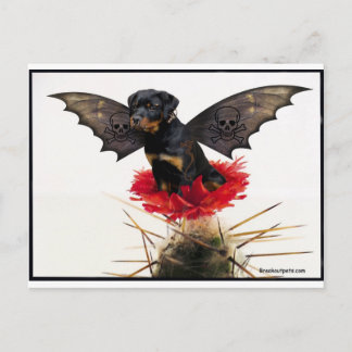 Rottweiler Fairy Hund Postcard Vykort