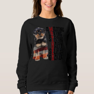 Rottweiler Fantastisk Loving Strong Lycklig Selfle T Shirt