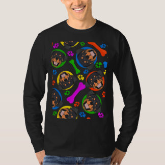 Rottweiler, färglös och lekfull t shirt