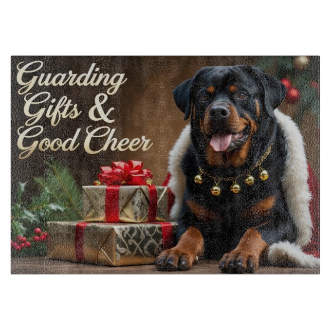 Rottweiler Festive Helgdag jul (Framsidan)