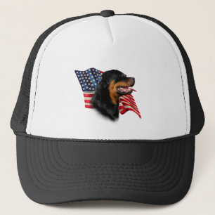 Rottweiler Flagga Truckerkeps