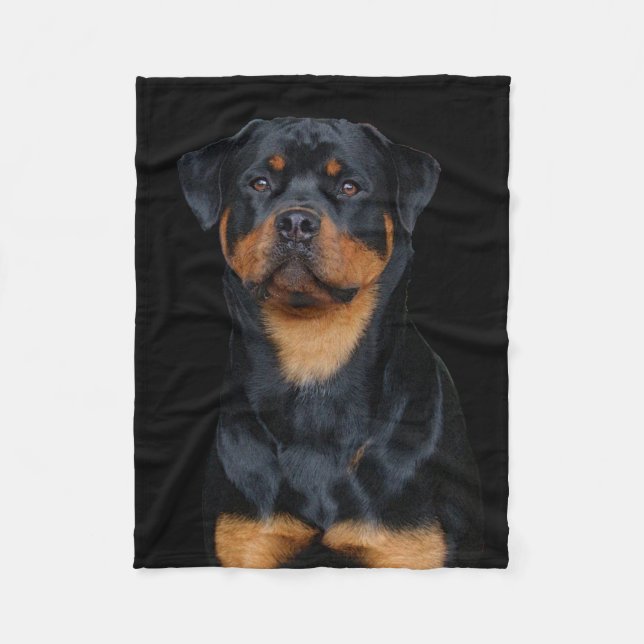 Rottweiler   fleecefilt (Framsidan)