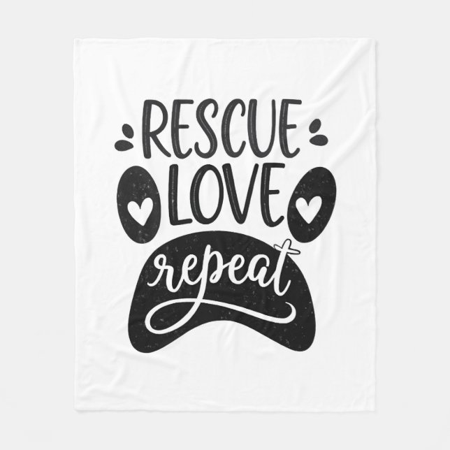 Rottweiler Fleecefilt (Framsidan)