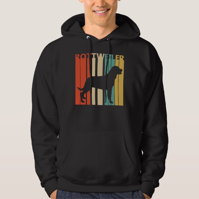 Rottweiler för Pappa eller Hund Hoodie (Framsida)
