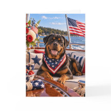 Rottweiler Fosterländsk Välkomstkort