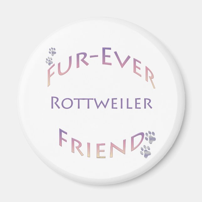 Rottweiler Furever Friend Magnet (Framsidan)