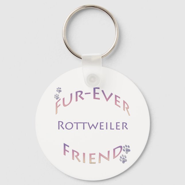 Rottweiler Furever Friend Nyckelring (Framsida)