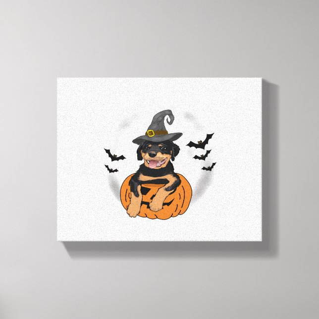 ROTTWEILER HALLOWEEN GIFTS CANVASTRYCK (Framsida)