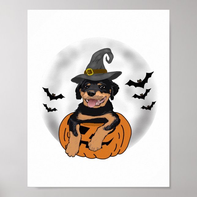 ROTTWEILER HALLOWEEN GIFTS POSTER (Framsidan)