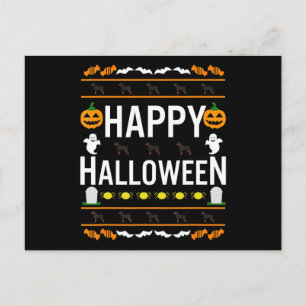 Rottweiler Halloween Latmaskin Ful Kostym Hund T-S Meddelande Vykort
