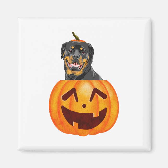 Rottweiler Halloween Magnet (Framsidan)