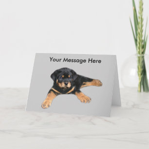 Rottweiler hälsningkort kort