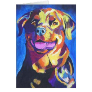 rottweiler hälsningskort