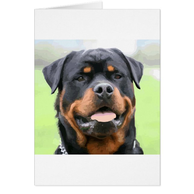rottweiler hälsningskort (Framsidan)