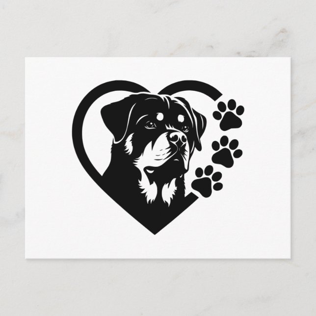 Rottweiler Helg Vykort (Framsida)