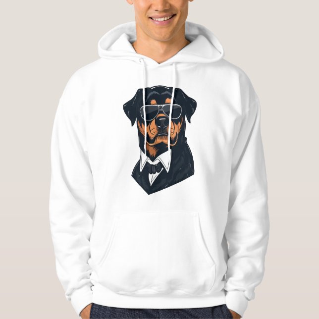 Rottweiler, herrarna hoodie (Framsida)