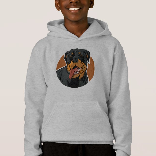 Rottweiler Hund älskare Design T Shirt (Framsida)