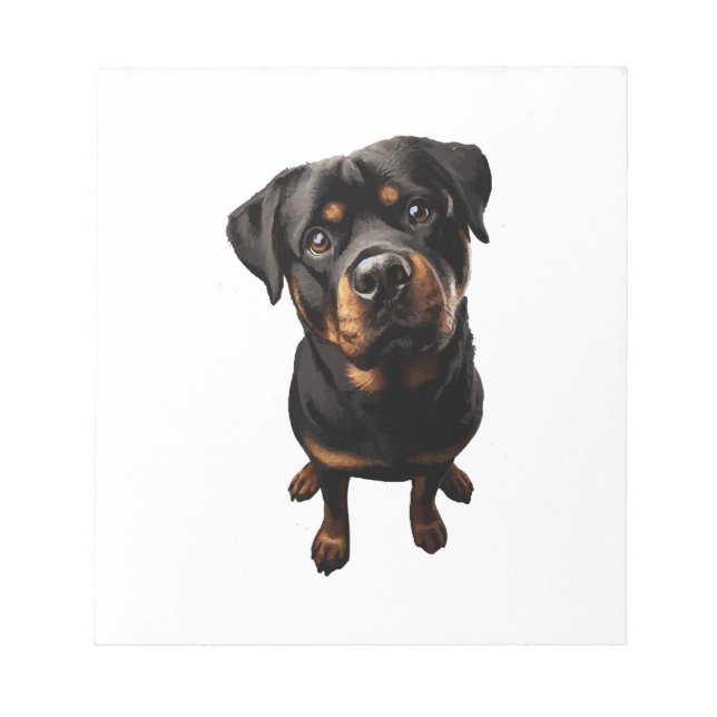 rottweiler hund anteckningsblock (Framsida)