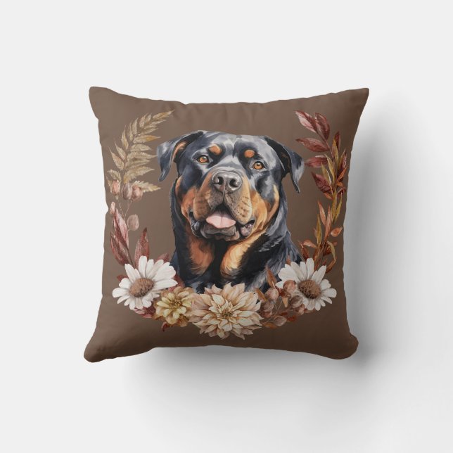Rottweiler Hund Autumn WAN Kudde (Baksida)