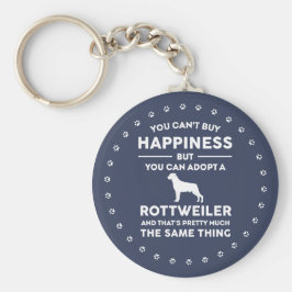 Rottweiler Hund aveln Happiness Nyckelring