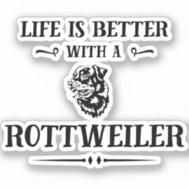 Rottweiler Hund aveln Life är bättre med Klistermärken