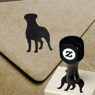 Rottweiler Hund aveln Silhouette Stämpel