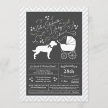 Rottweiler Hund Baby Shower Gender Neutral Rotty