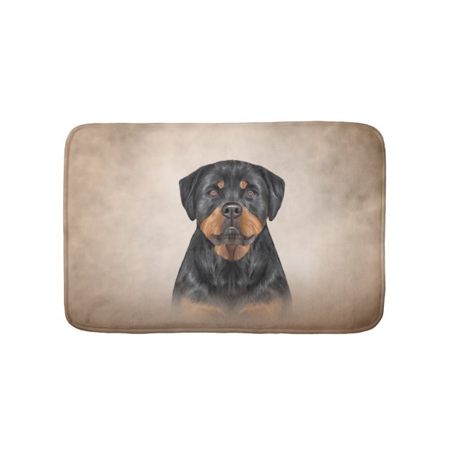 Rottweiler-hund Badrumsmatta (Framsidan)