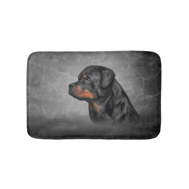 Rottweiler-hund Badrumsmatta (Framsidan)