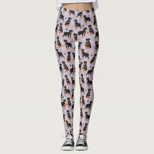 Rottweiler Hund Bones and Tass Leggings