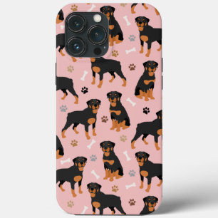 Rottweiler Hund Bones och Tass