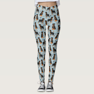 Rottweiler Hund Bones och Tass Leggings