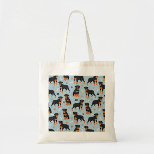 Rottweiler Hund Bones och Tass Tygkasse