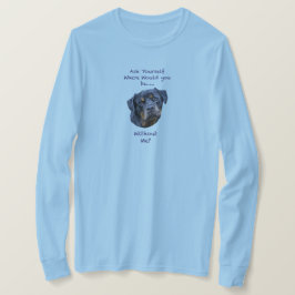 Rottweiler Hund Digital Art Adsible T Shirt