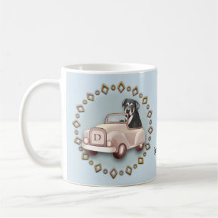 Rottweiler Hund Driving Car mugg