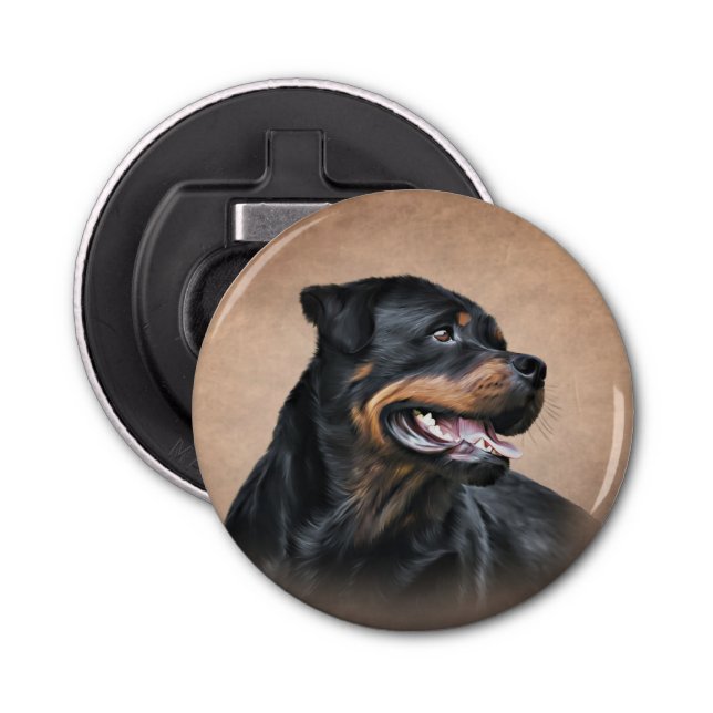 Rottweiler-hund Flasköppnare (Framsidan)