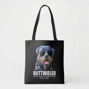 Rottweiler Hund från de kolaste på planeten Tygkasse