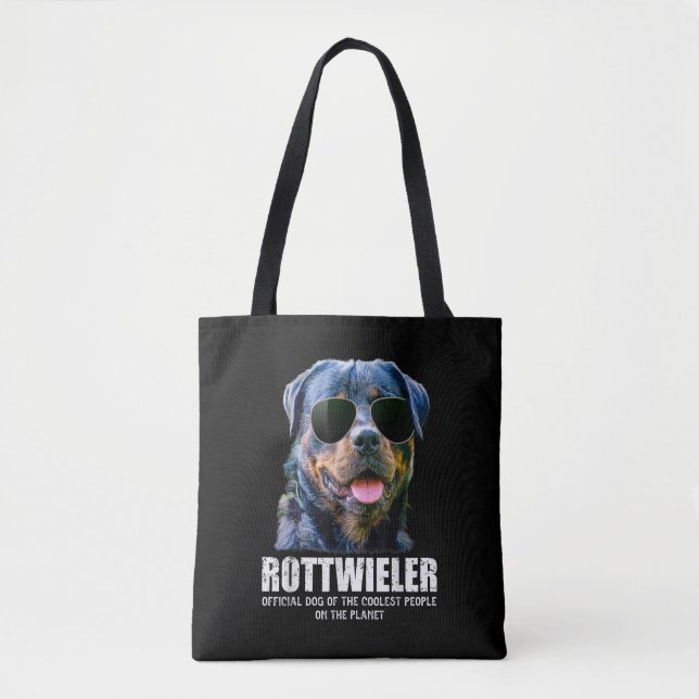 Rottweiler Hund från de kolaste på planeten Tygkasse (Framsida)