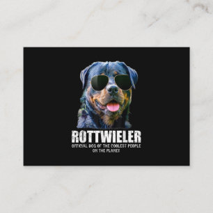 Rottweiler Hund från de kolaste på planeten Visitkort