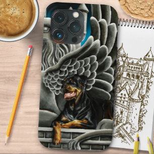 Rottweiler Hund Gargoyle Fantasy